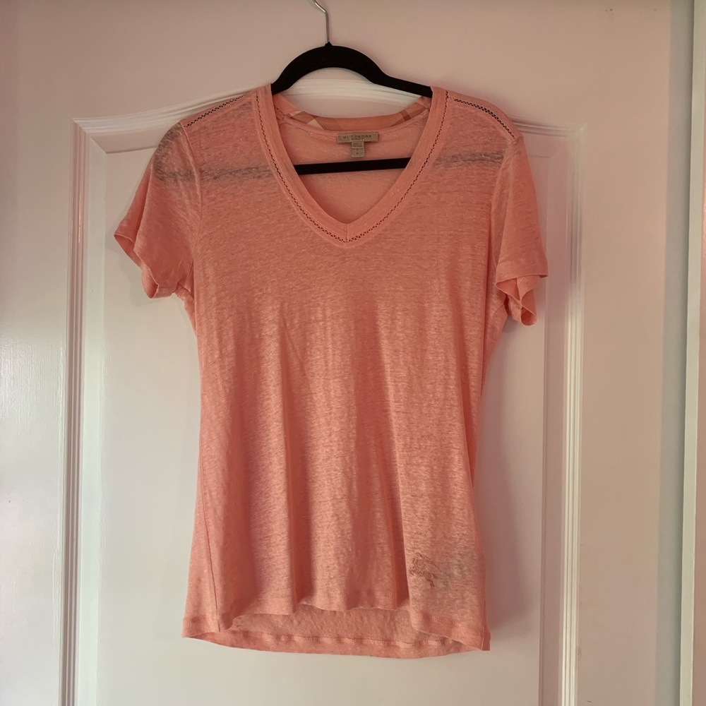 Burberry V Neck T-Shirt
